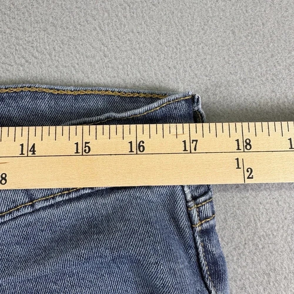 Levi's 501 Men's Jeans W38 L34 Light Wash Blue Denim Straight Leg Stretch